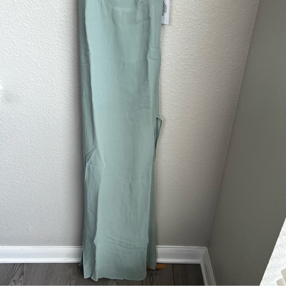 NWT Reformation Celadon Green Westerly Tie Strap Maxi Dress Size 6 - Picture 9 of 13